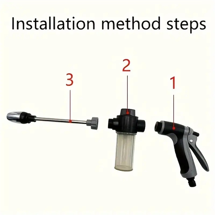 مسدس ماء جديد لغسيل السيارات ب - مراجعة Pressure Washer Foam Gun وسعره