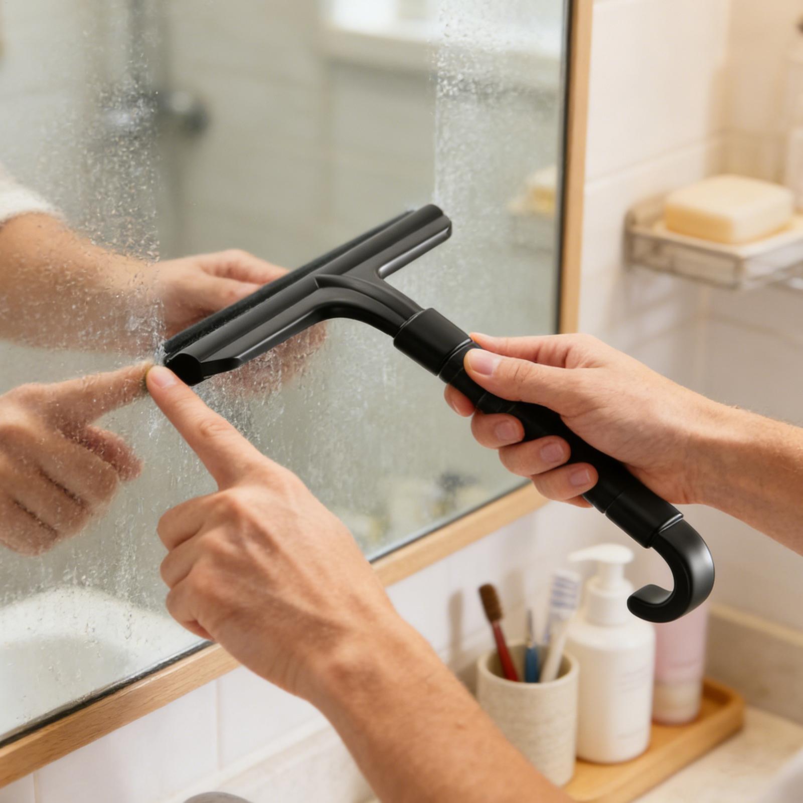 ممسحة زجاج الحمام مع خطاف لإزا - مراجعة Glass Cleaner Streak وسعره