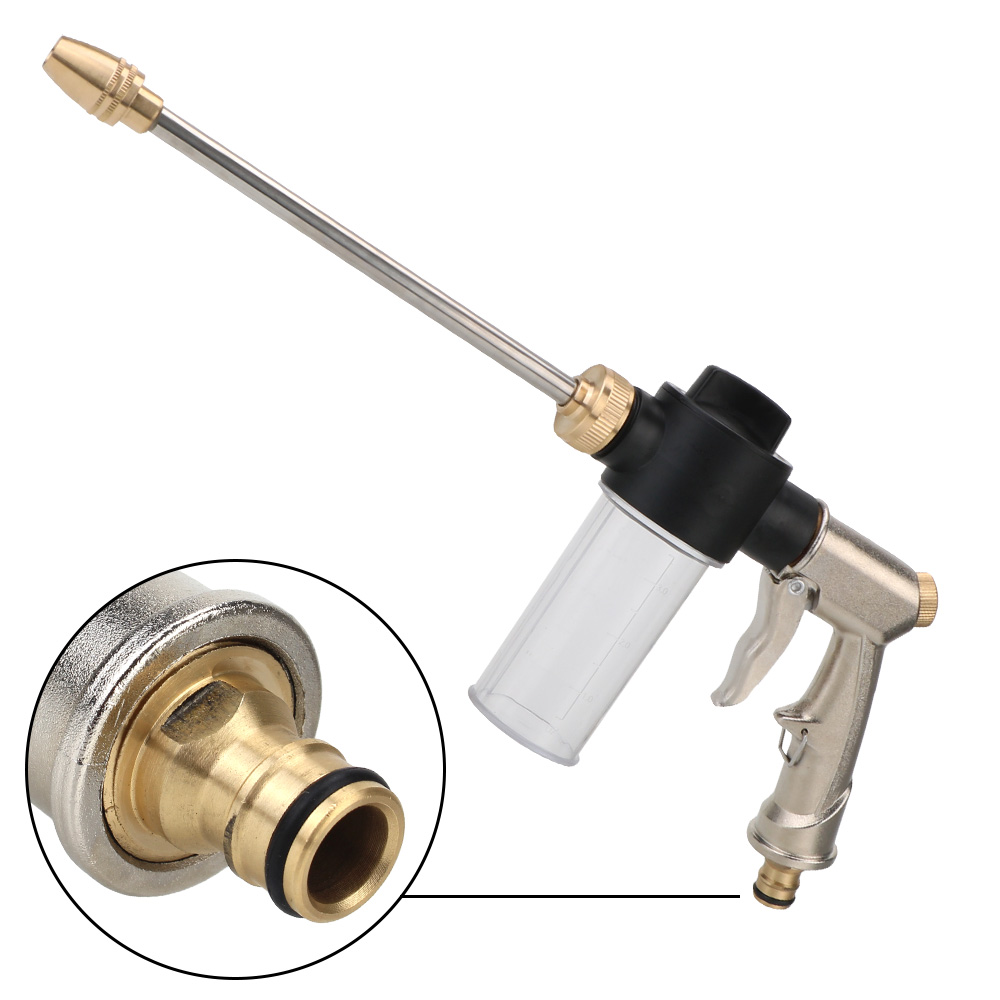 طويل رغوة غسالة سيارة ارتفاع ض - مراجعة Pressure Washer Foam Gun وسعره
