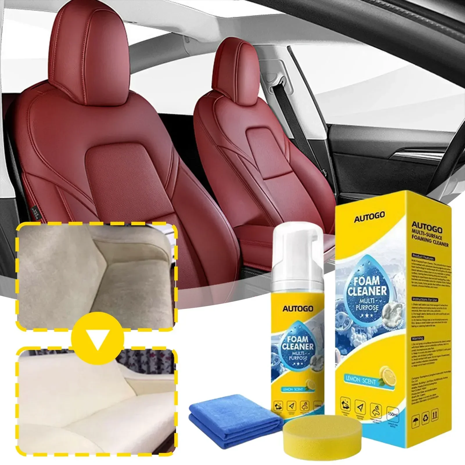 منظف رغوي متعدد الاستخدامات 15 - مراجعة Leather Cleaner Interior وسعره